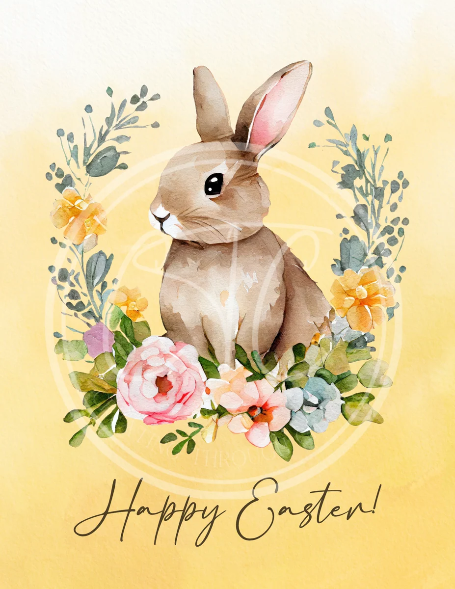 Happy Easter Bunny Printable