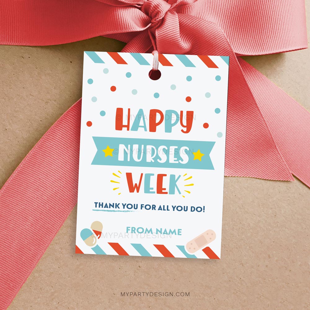 Happy Nurses Week Tag Printable Pdf