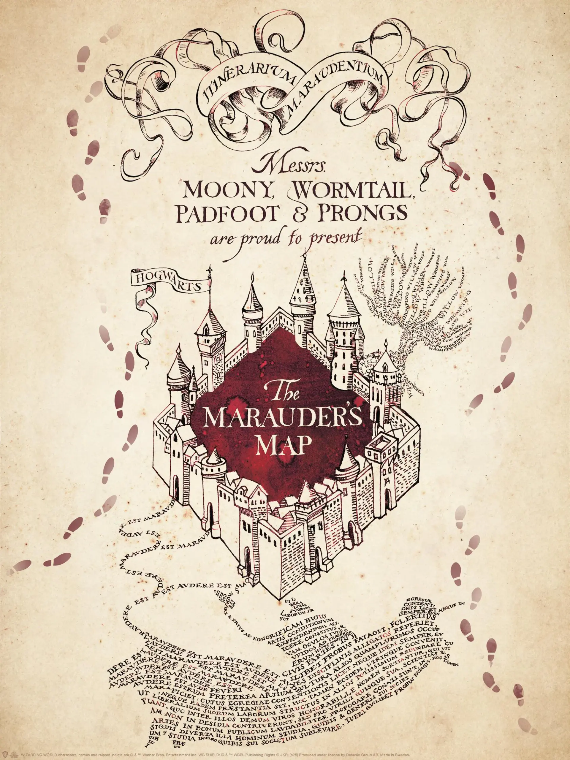 Harry Potter Marauders Map Print
