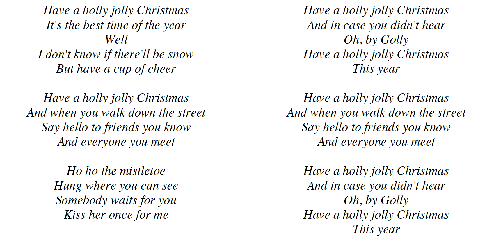 Have A Holly Jolly Christmas Christmas Lettern