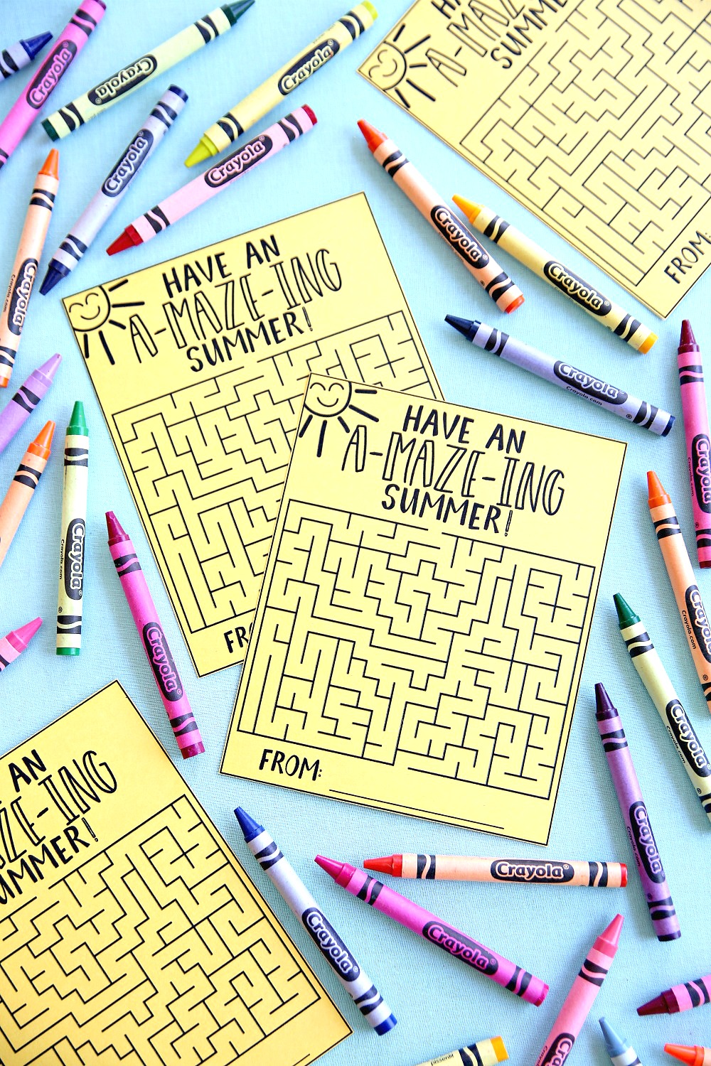 Have An Amazing Summer Maze Cards Free Printable