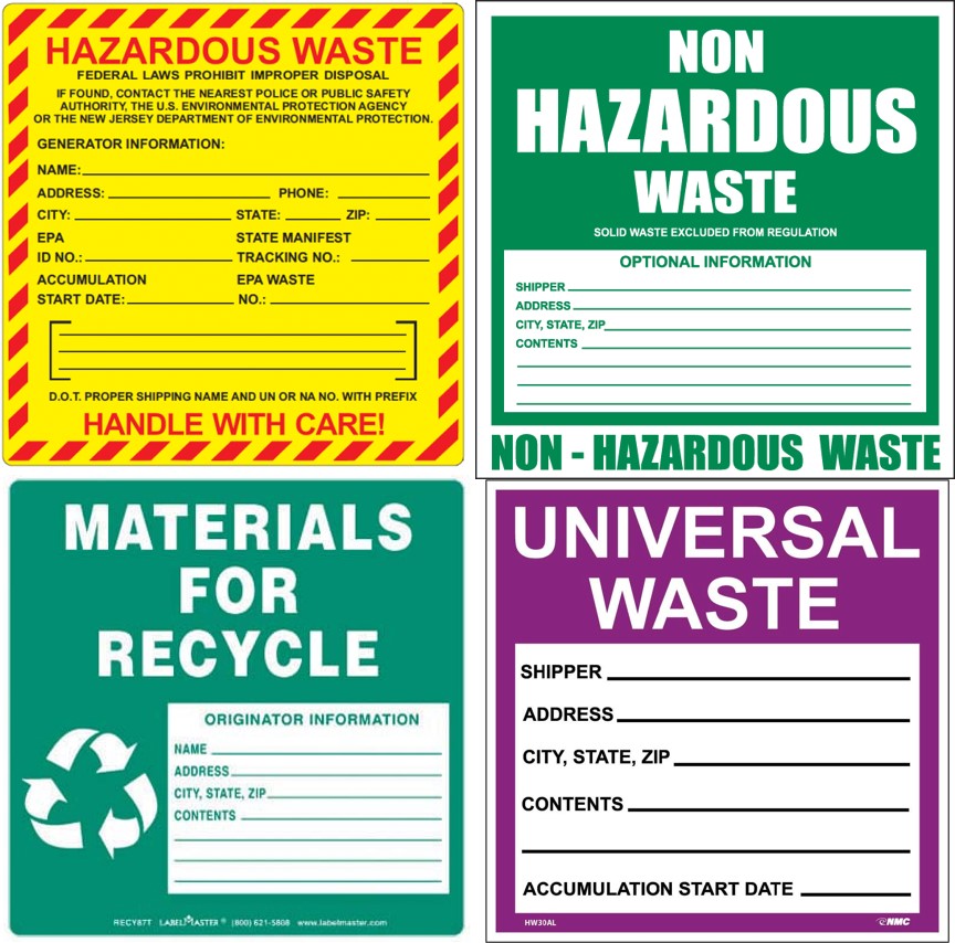 Hazardous Waste Labeling And Marking