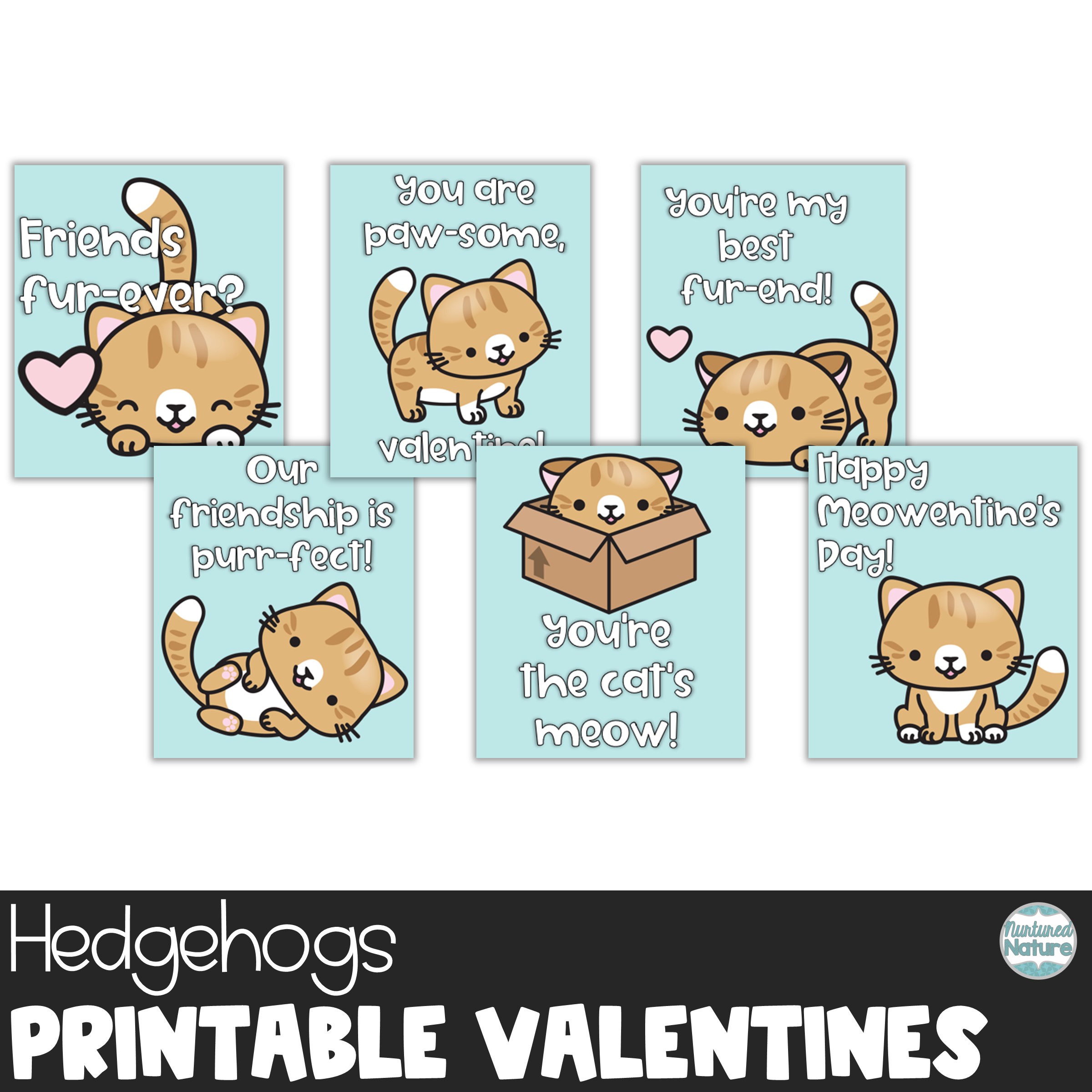 Hedgehog Printable Valentines Day Cards For Students Hedgehog Printable Valentines Day Cards For Students