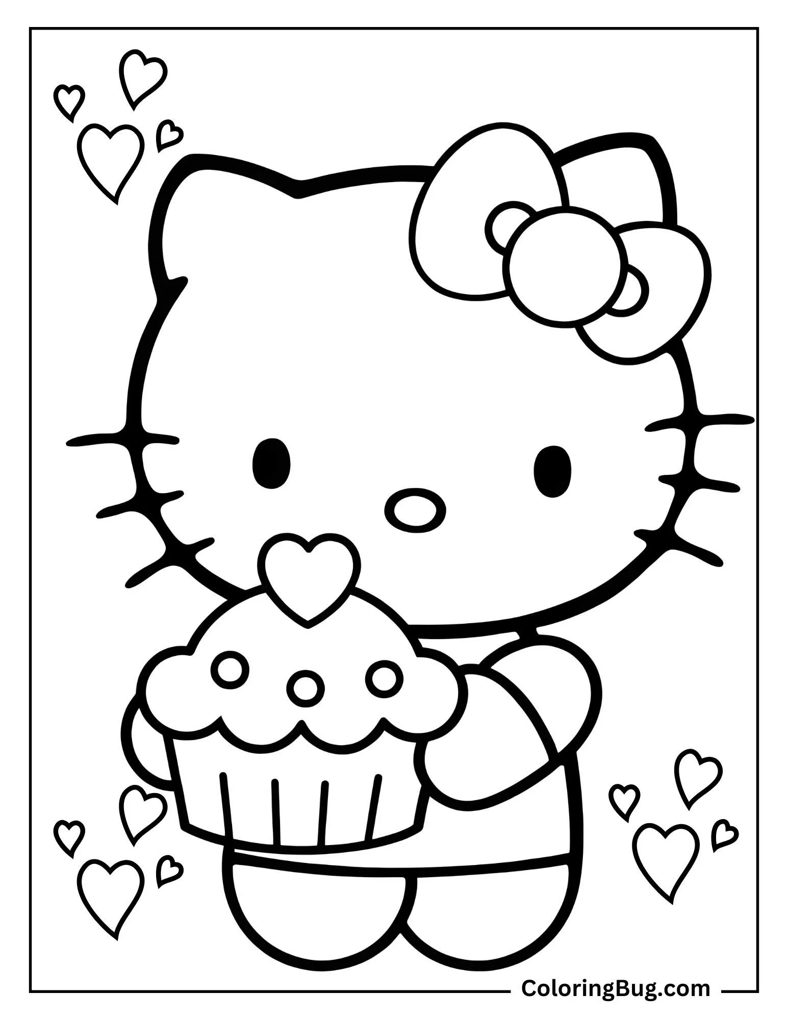 hello kitty valentine printables