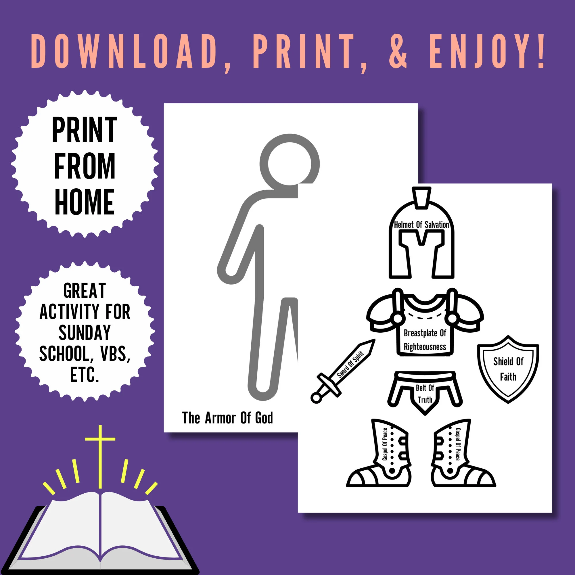 Helmet Of Salvation Printable Craft