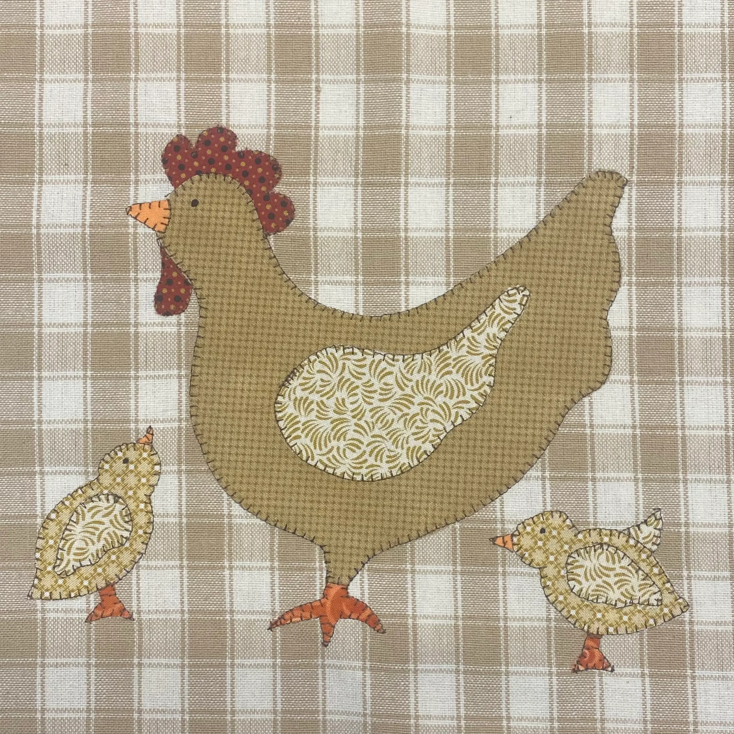 Hen And Chicks Pdf Pattern For Applique