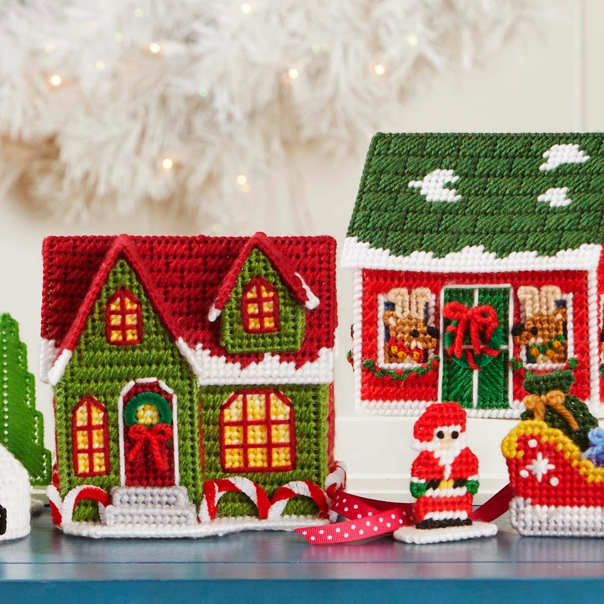 Herrschners North Pole Village Plastic Canvas Kit
