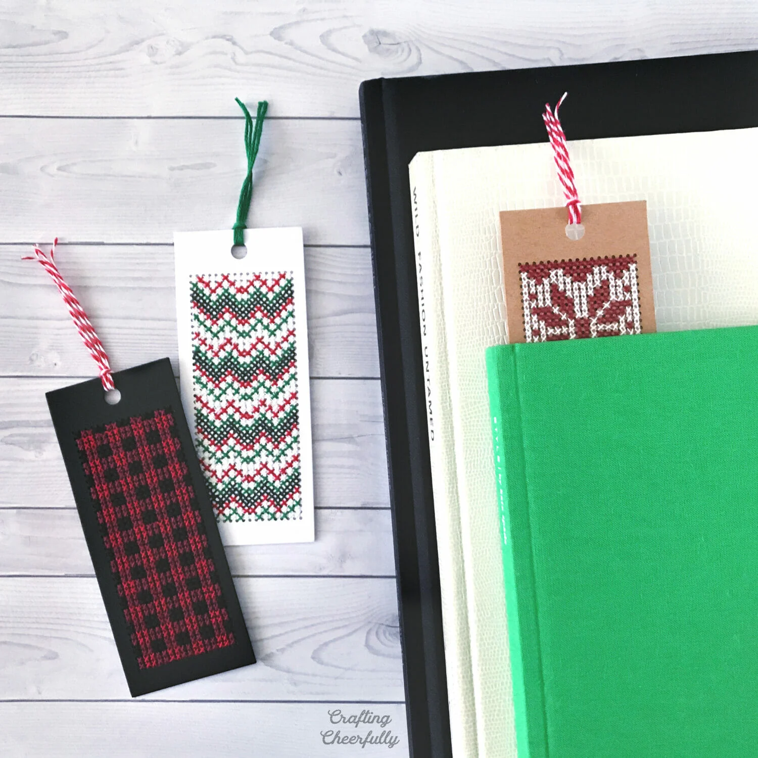 Holiday Cross Stitch Bookmarks Free Pattern