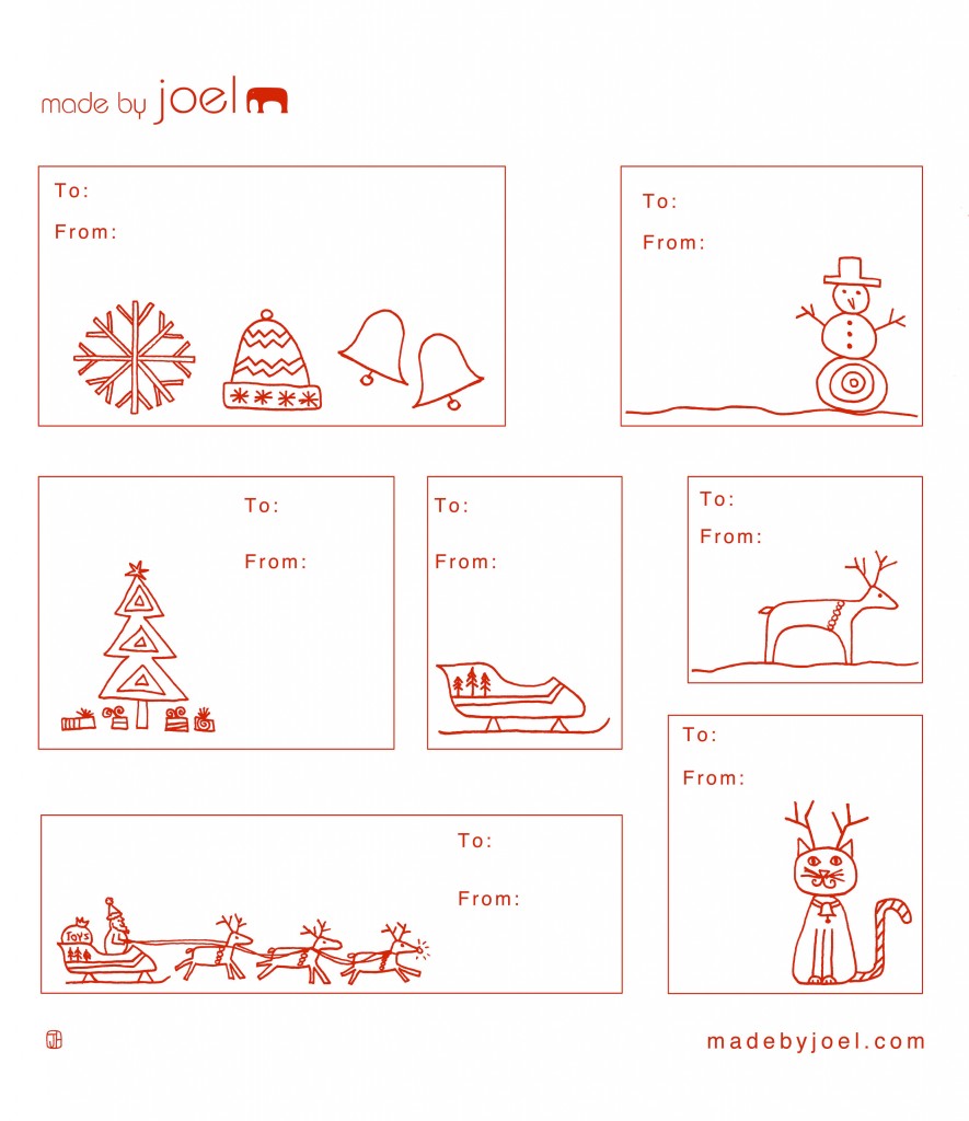 printable christmas name card