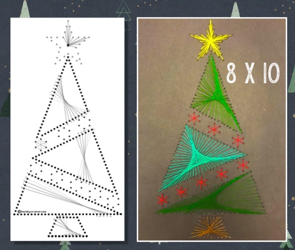 Holiday String Art Activity For Students To Make
