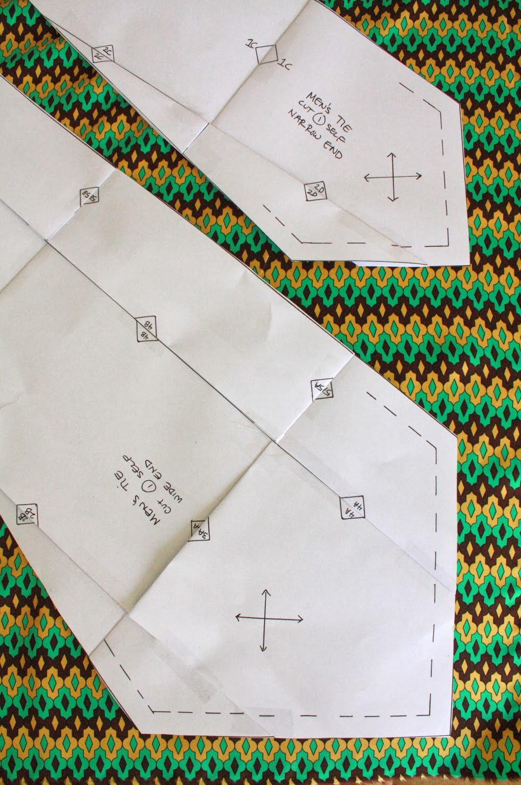 free printable tie pattern