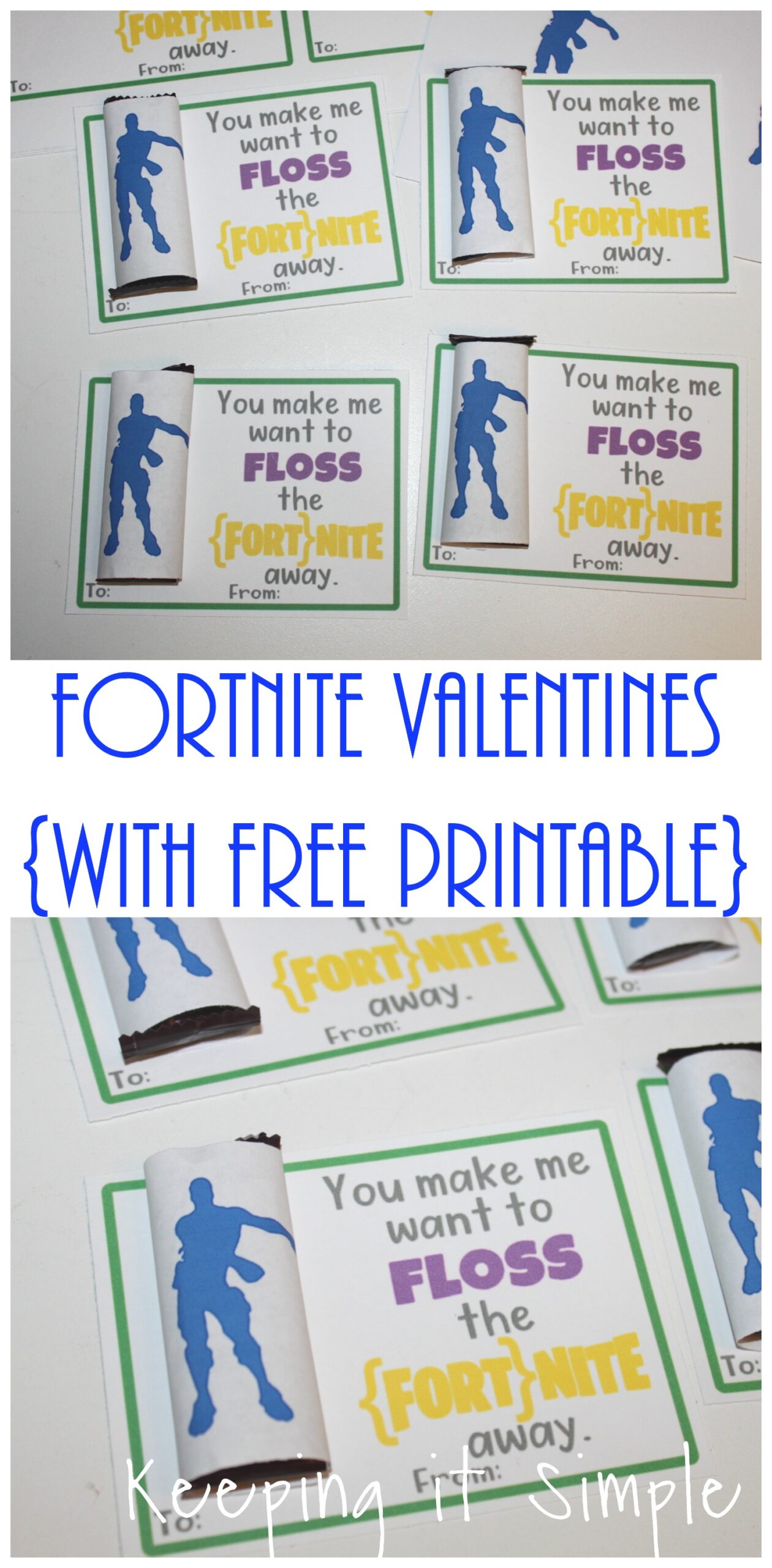 Homemade Fortnite Valentines With Free Printable Homemade Fortnite Valentines With Free Printable
