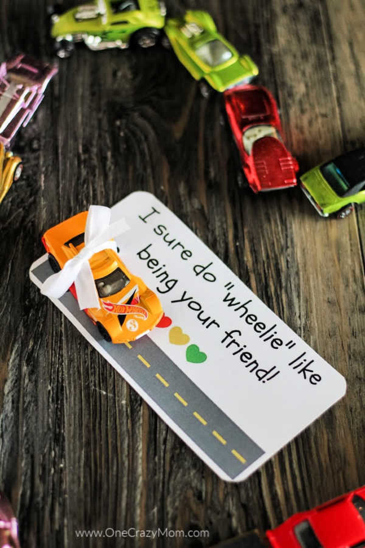 hot wheels valentine printables