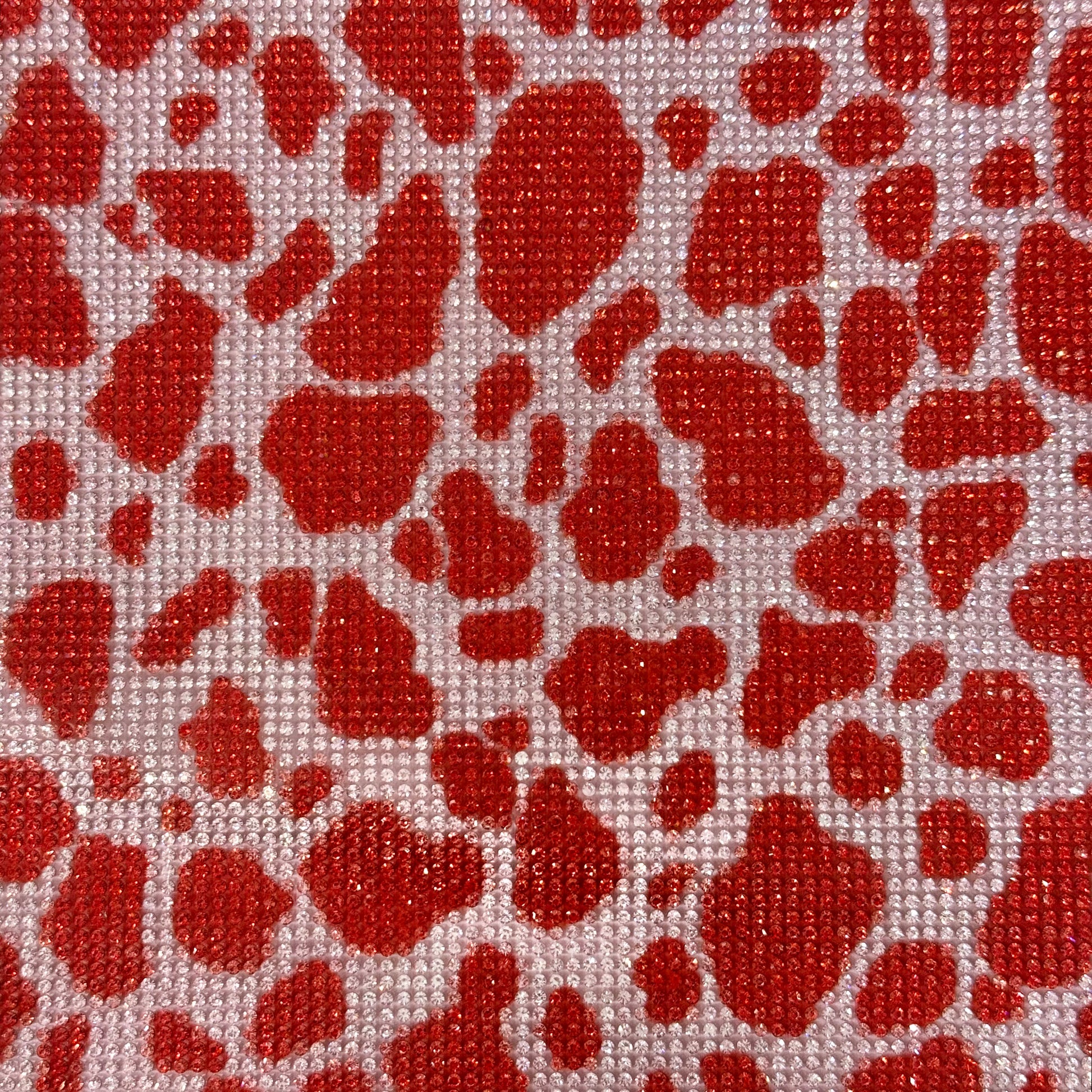 Hot Fix Leopard Cheetah Rhinestone Sheet