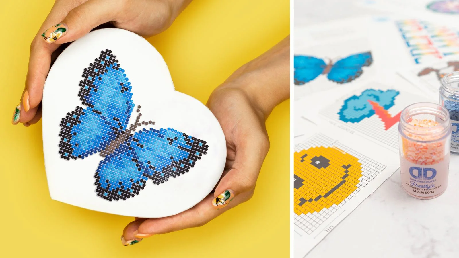 How To Diamond Paint With A Charted Design Free Patterns To Download