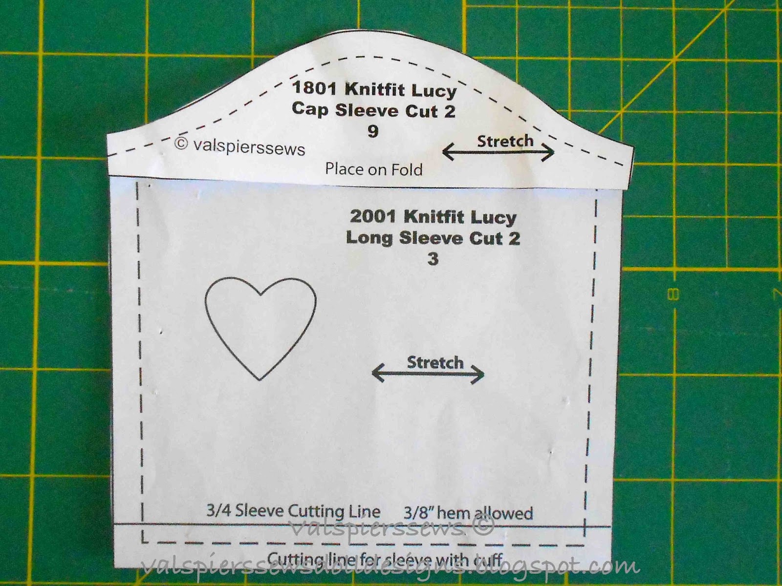 free printable cap sleeve pattern