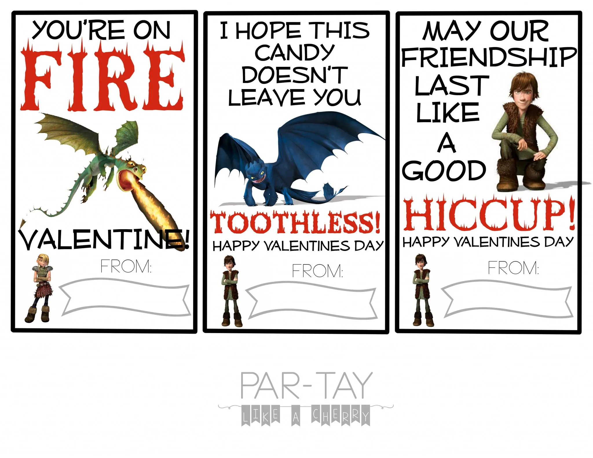 How To Train Your Dragon Free Valentines Cards