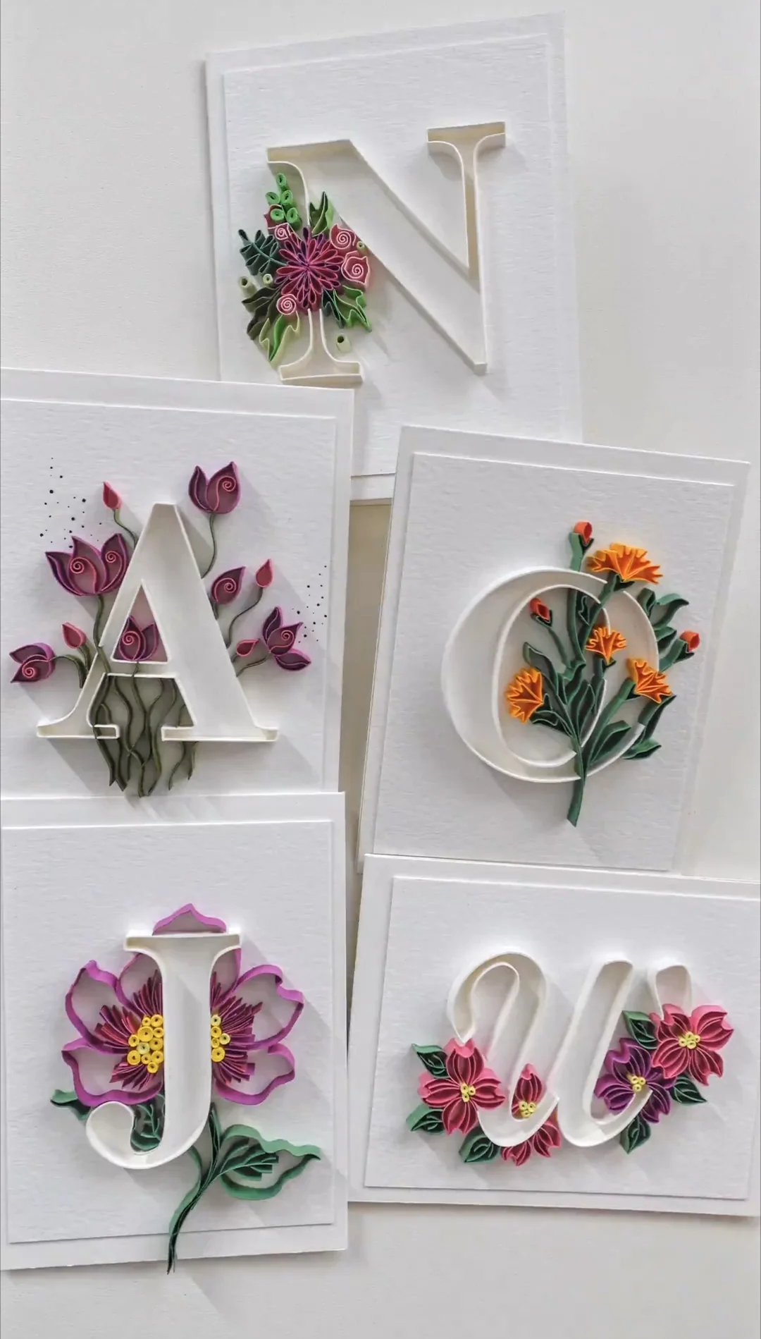 I Made Some Mini Cards With Paper Quilling