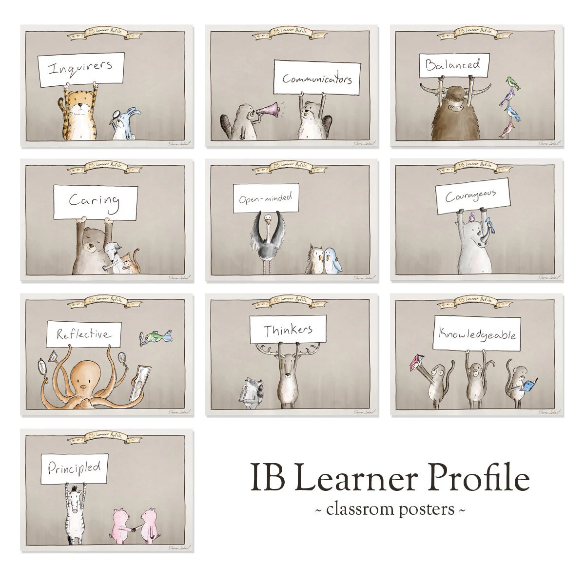 Ib Learner Profile Classroom Posters Ib Learner Profile Classroom Posters