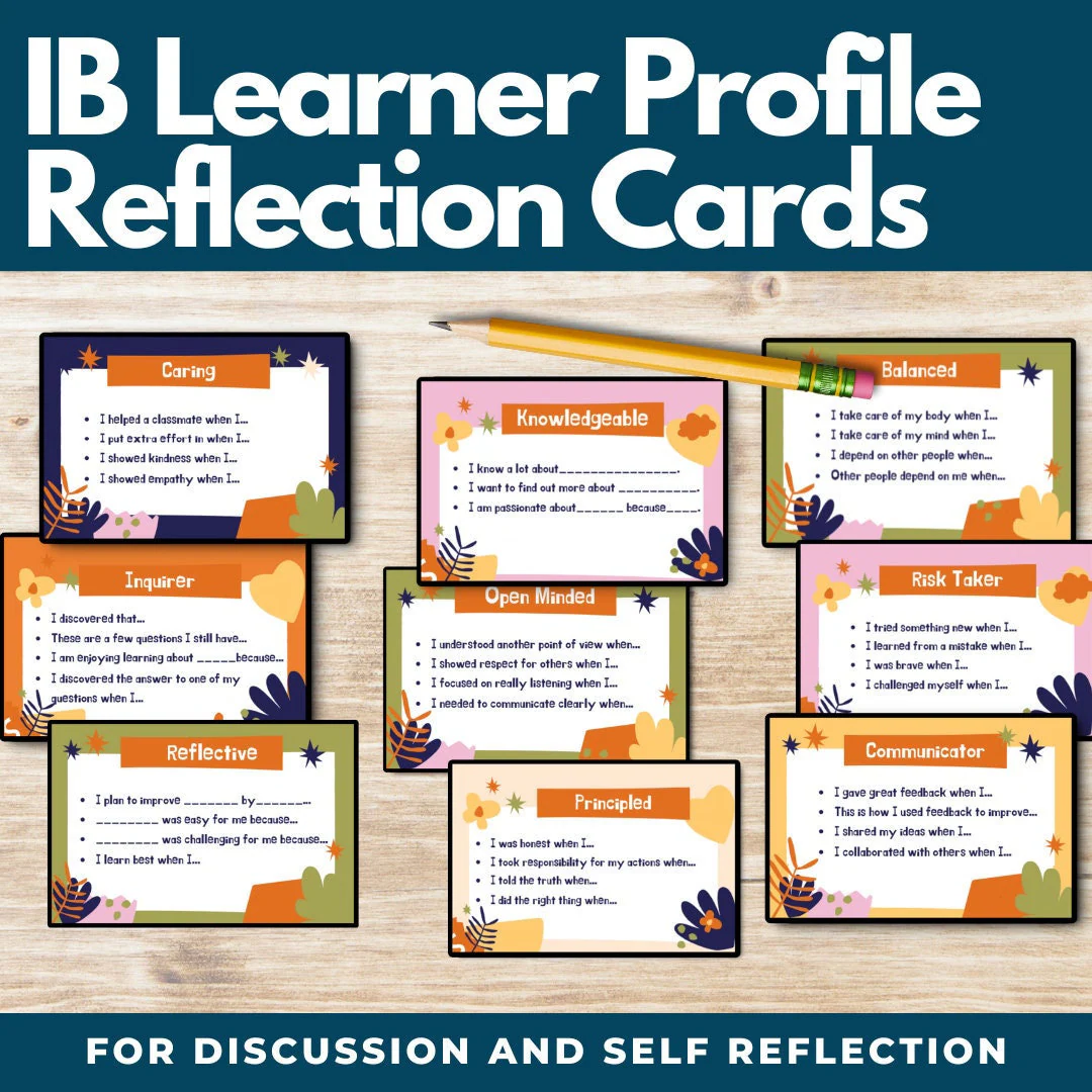 Ib Learner Profile Reflection Cards Ib Learner Profile Reflection Cards