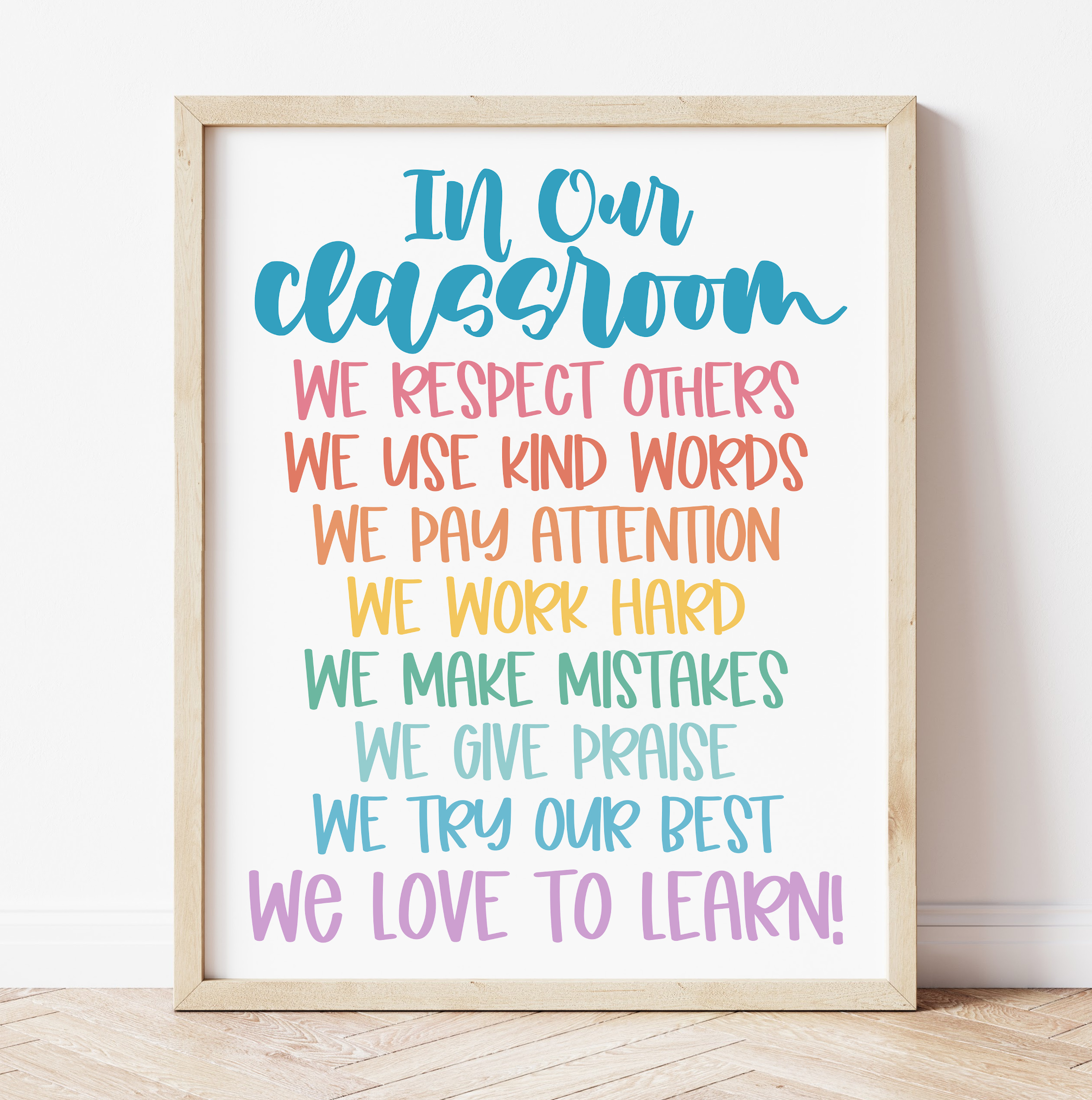 free printable classroom rules with pictures