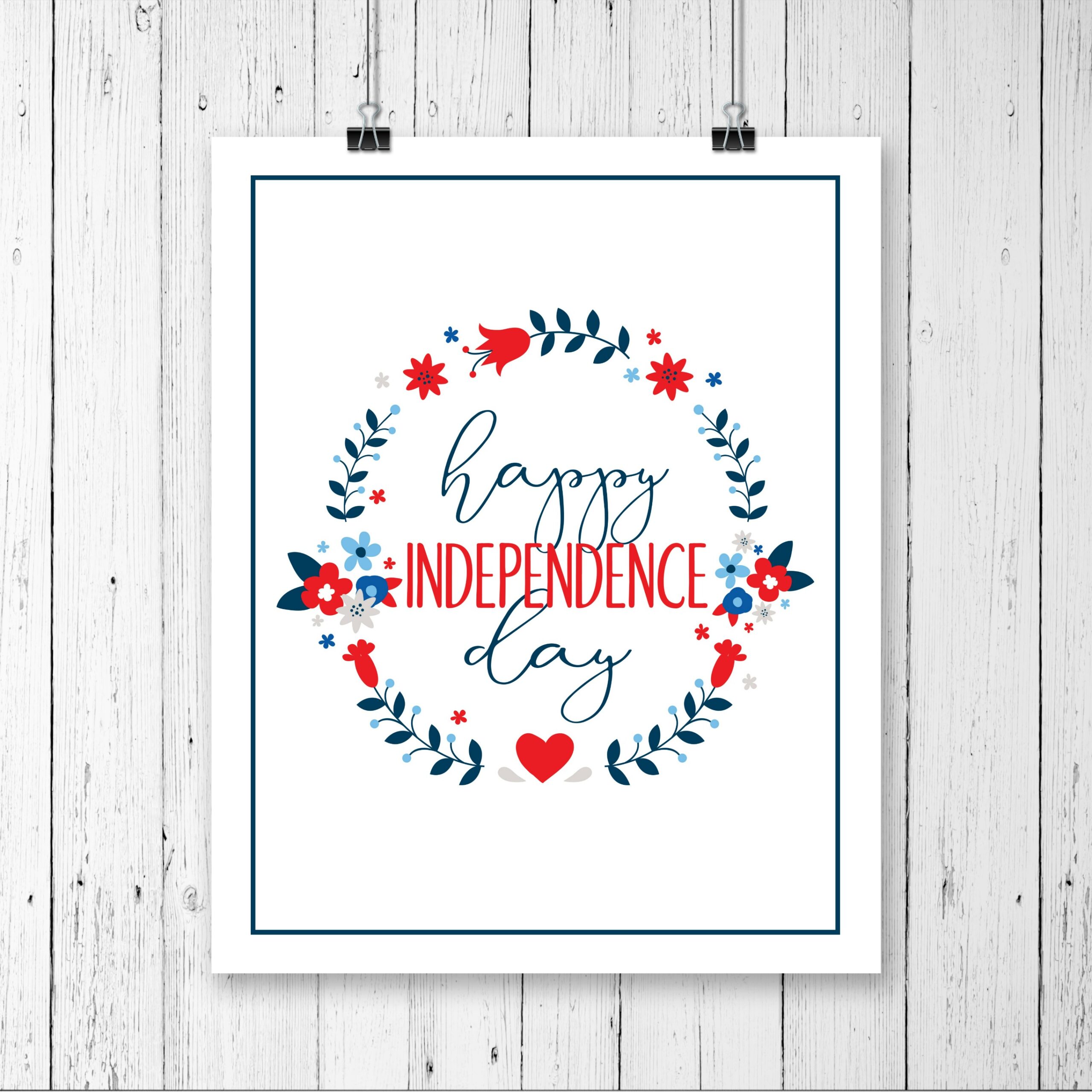 Independence Day Free Printable