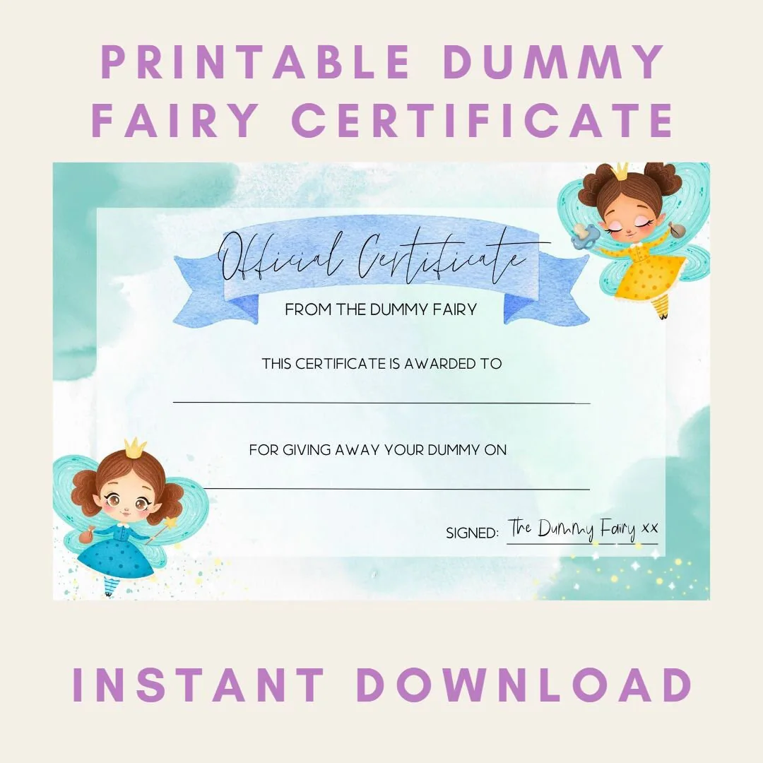 Instant Download Dummy Fairy Certificate
