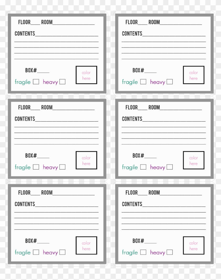 IRomioR Free Box And Tags Templates U2014 Crafthubs Moving