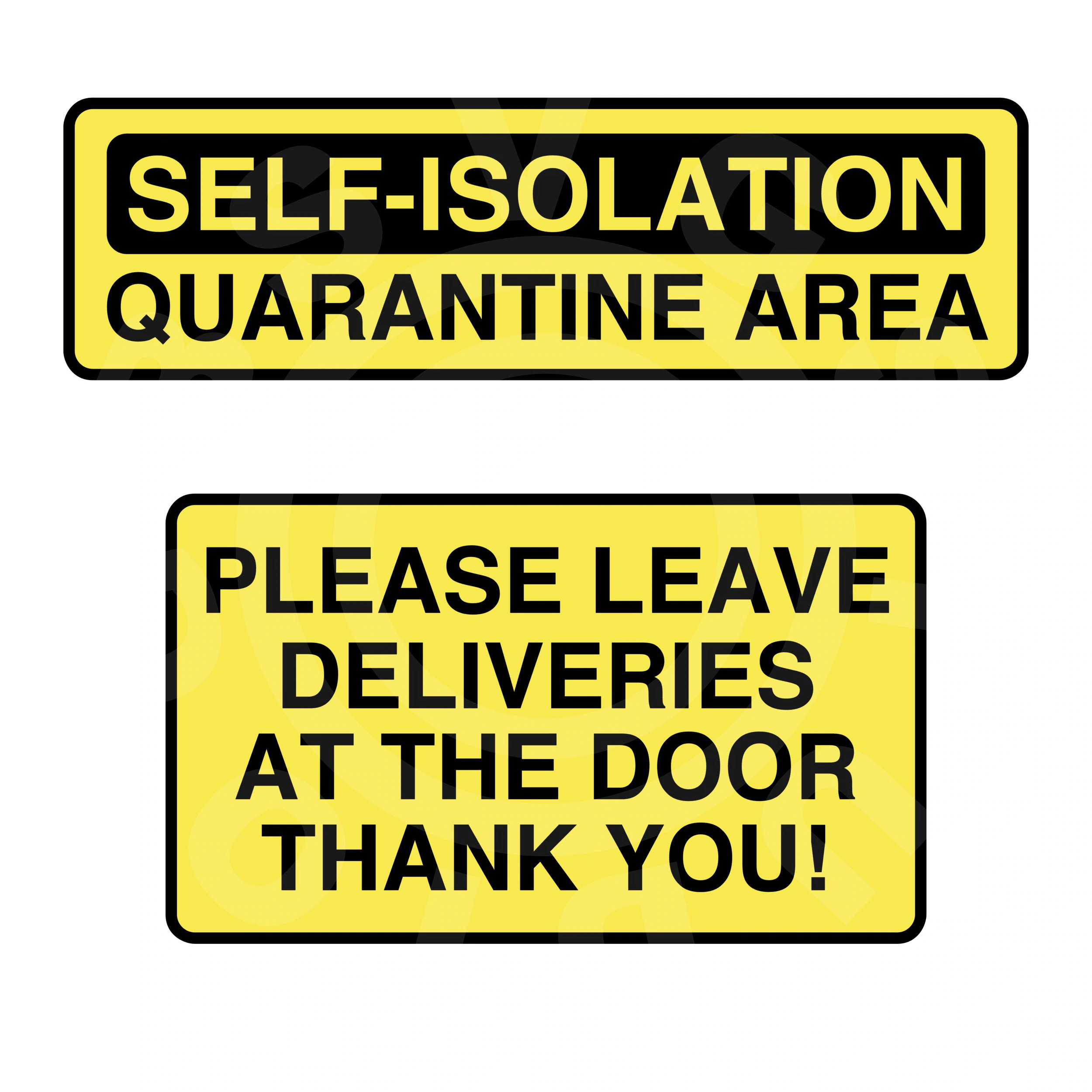 free printable isolation signs