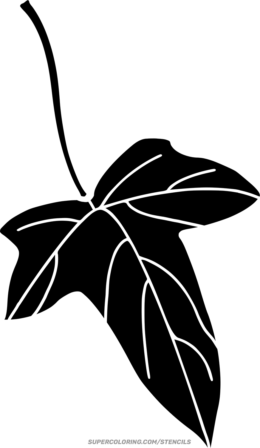 Ivy Leaf Stencil Ivy Leaf Stencil