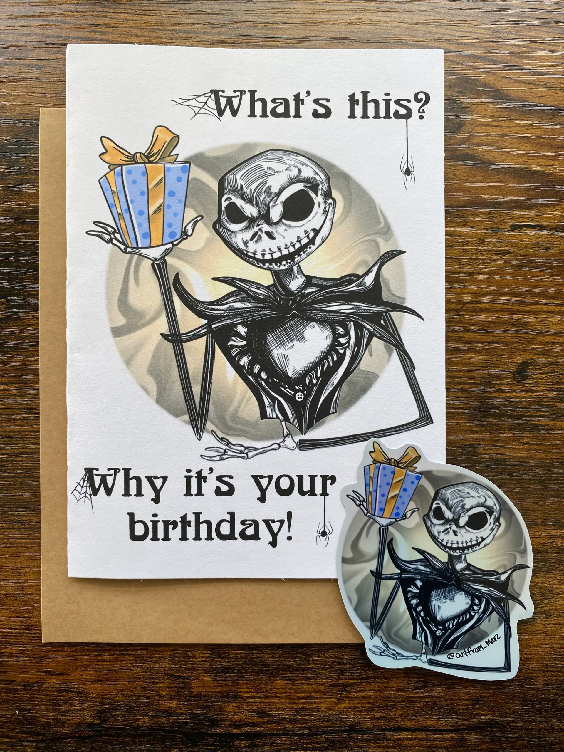 Jack Skellington Birthday Card Nightmare