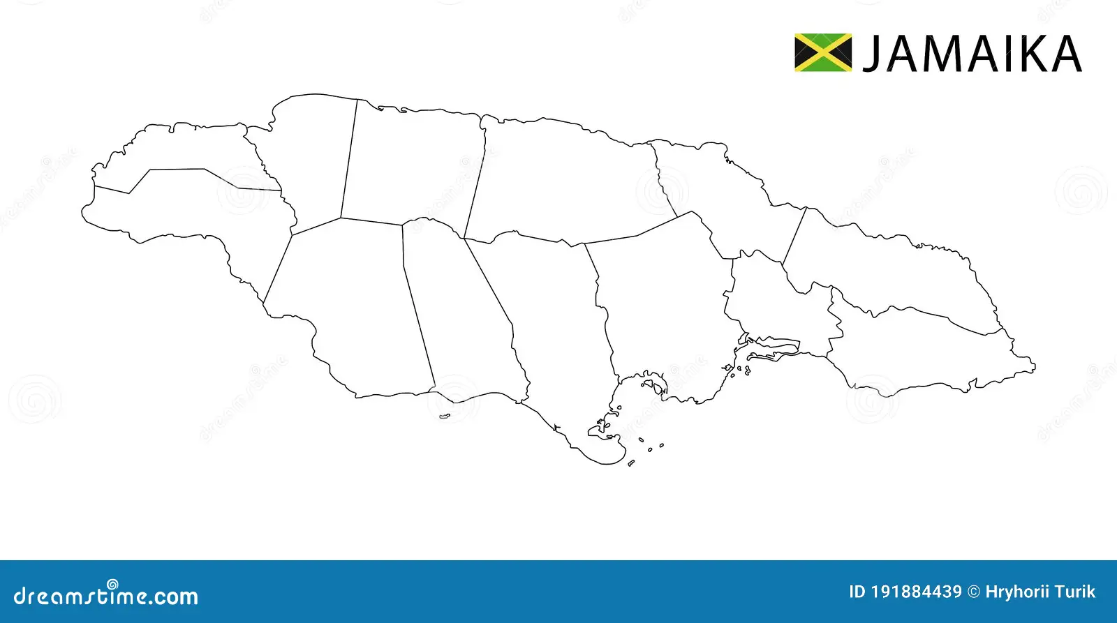 free printable map of jamaica