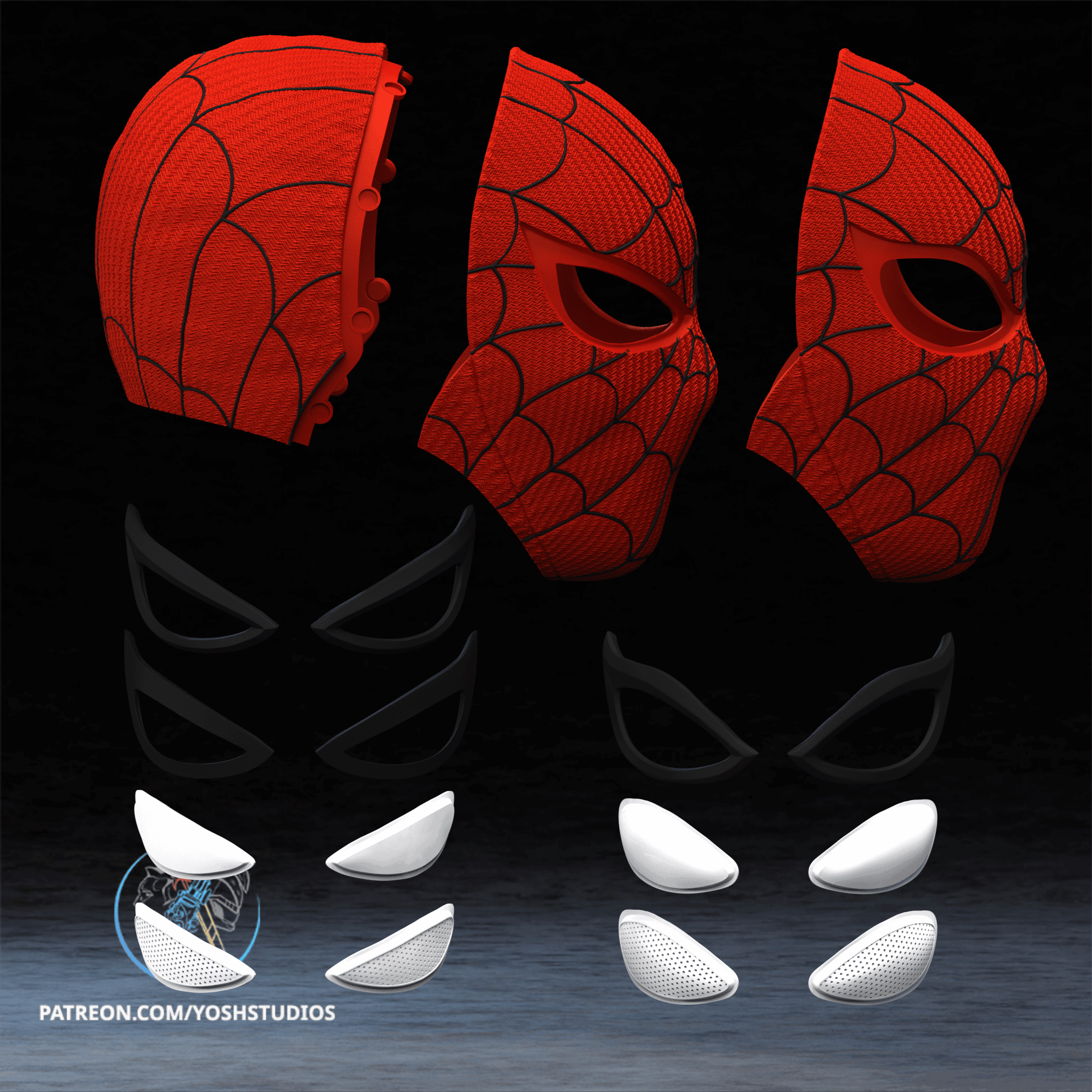 Japanese Spiderman Mask 3d Printer Stl File Japanese Spiderman Mask 3d Printer Stl File