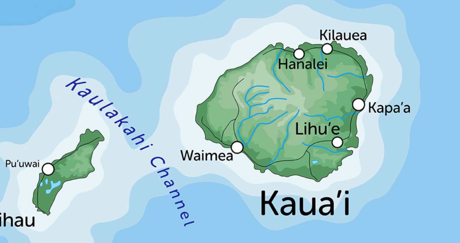 free printable map of kauai