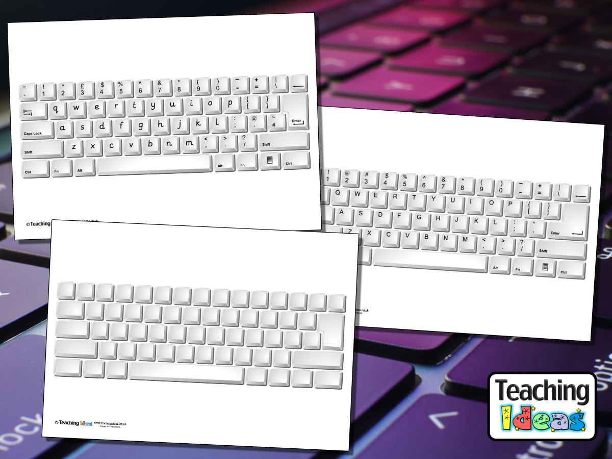free printable keyboard template