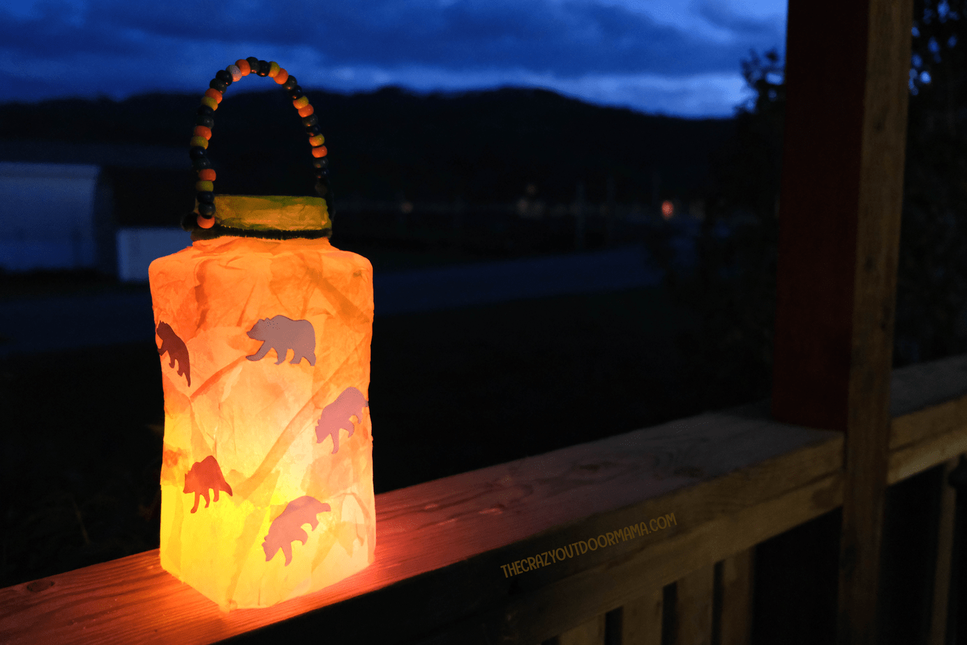 Kids Rip And Stick Camping Lantern Craft Using A Recycled Container