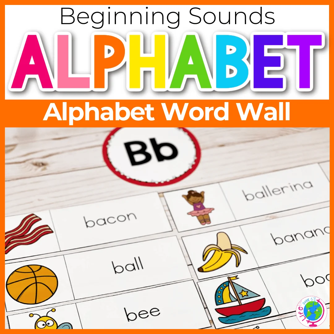 Kindergarten Word Wall Printable Alphabet For Kids