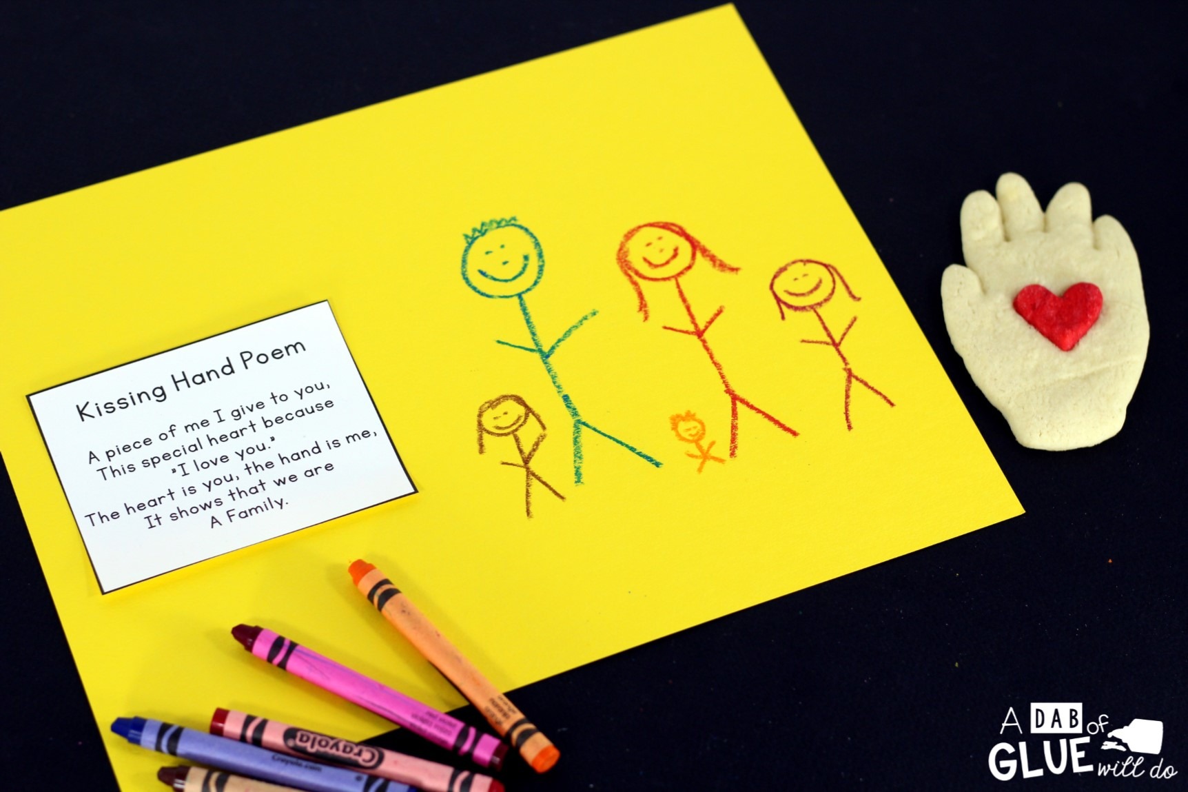 free kissing hand poem printable