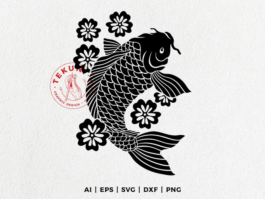 free printable koi fish stencils