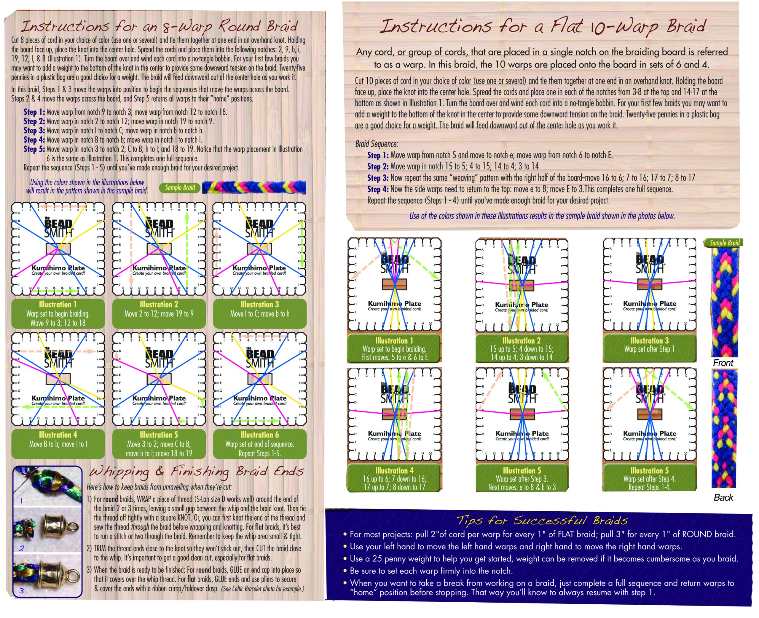 Kumihimo Square Plate Instructions Pdf