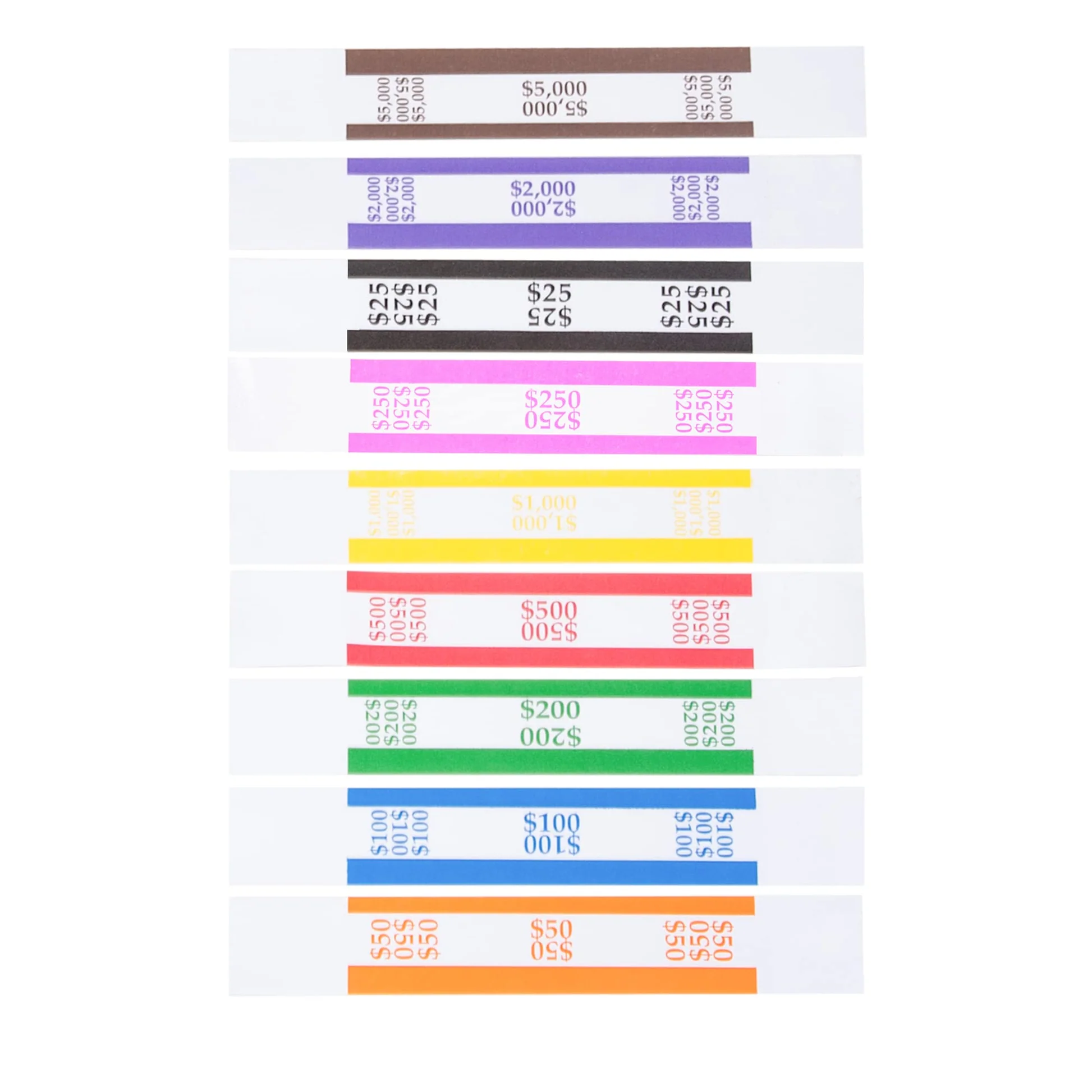 L Liked Money Band Bundles Self Sealing Currency Straps For Bill Wrappers 9 Colors 720 Assorted