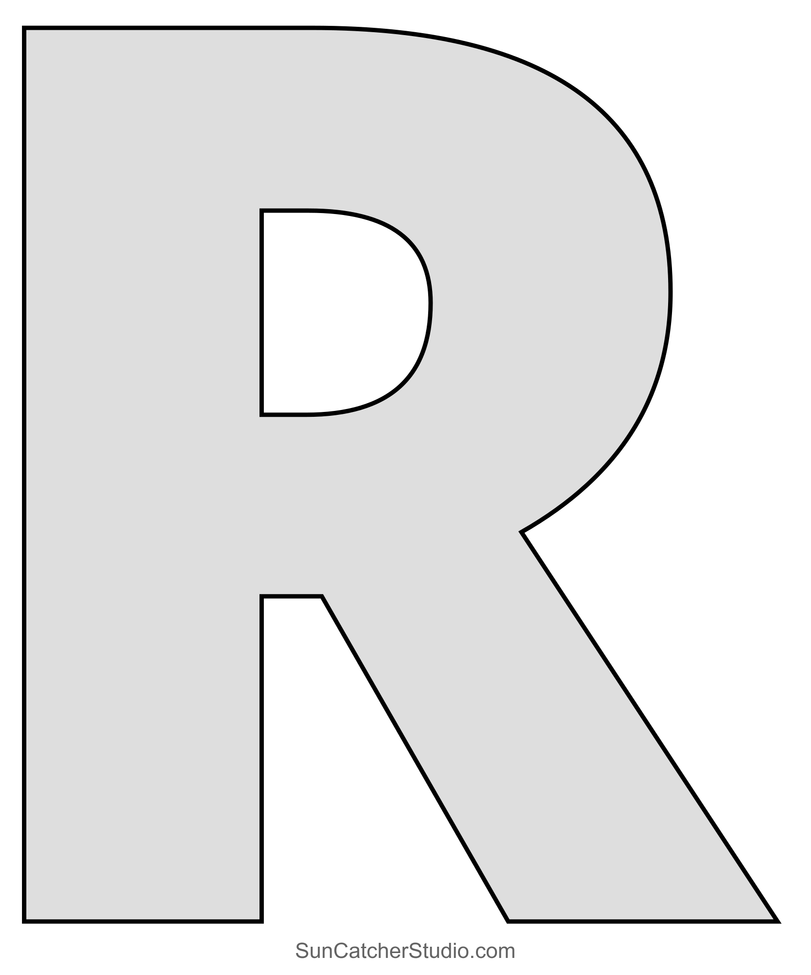 Large Letter Stencils
