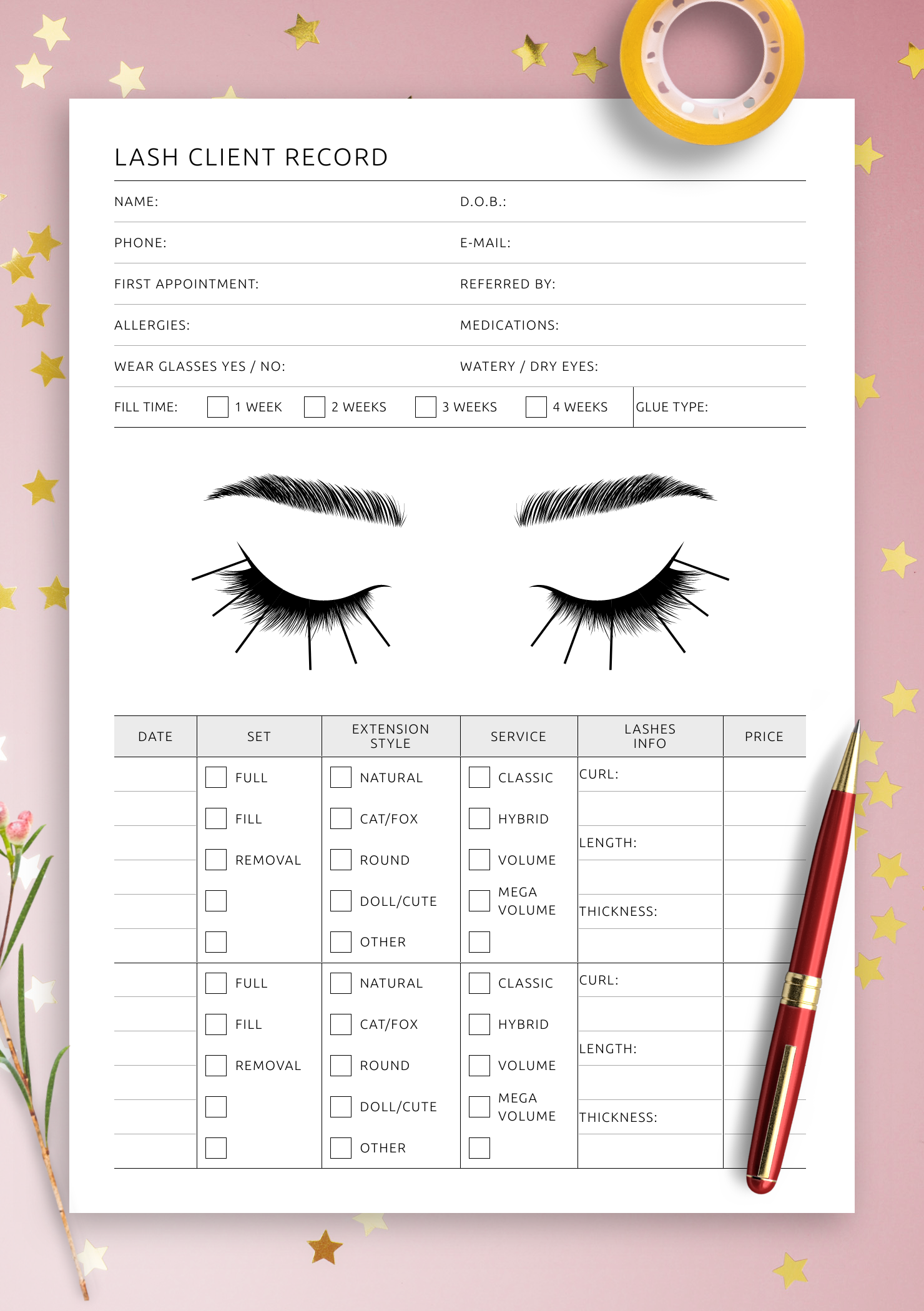 Lash Client Record