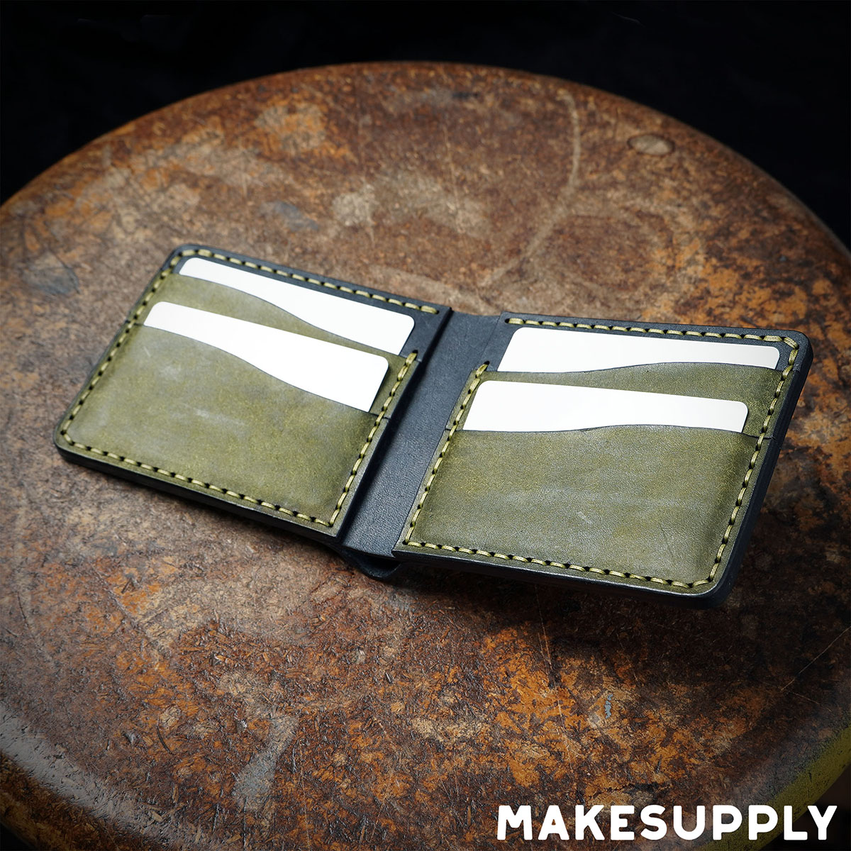 Leather Bi Fold Wallet Template Build Along Tutorial
