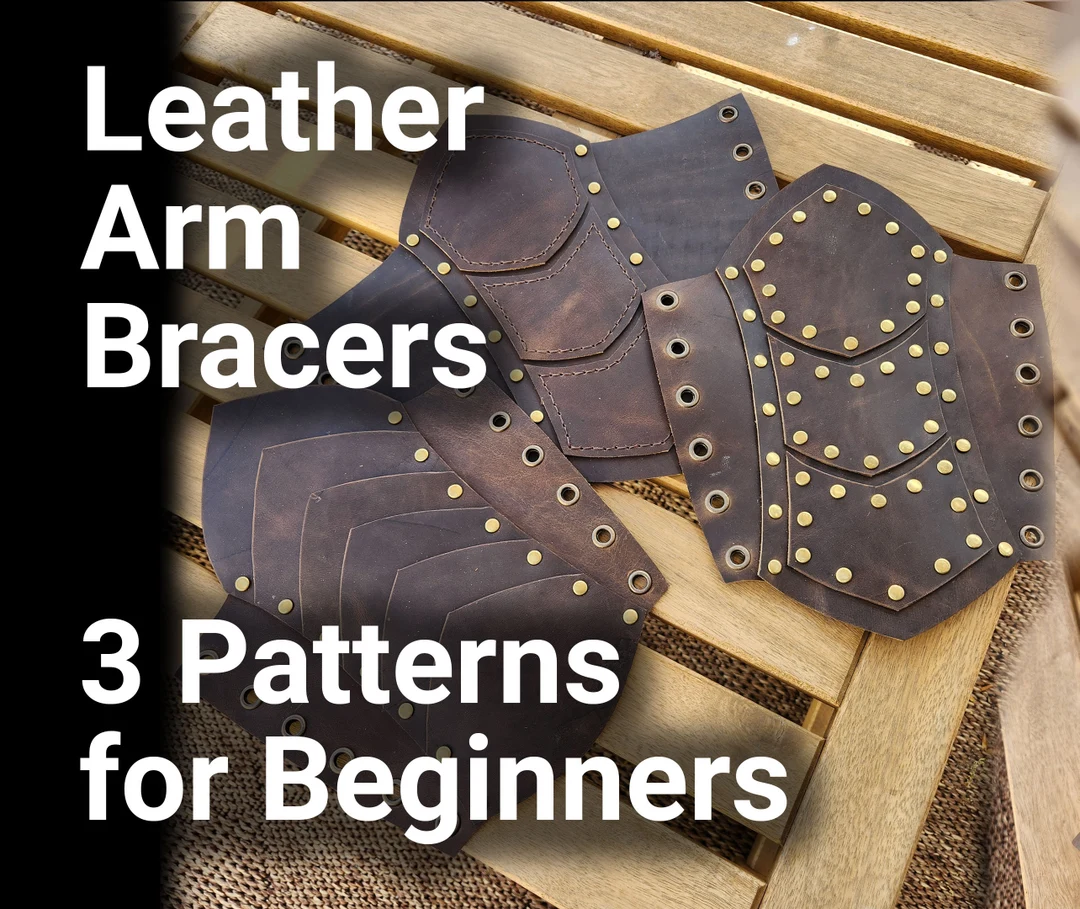 printable leather bracer pattern