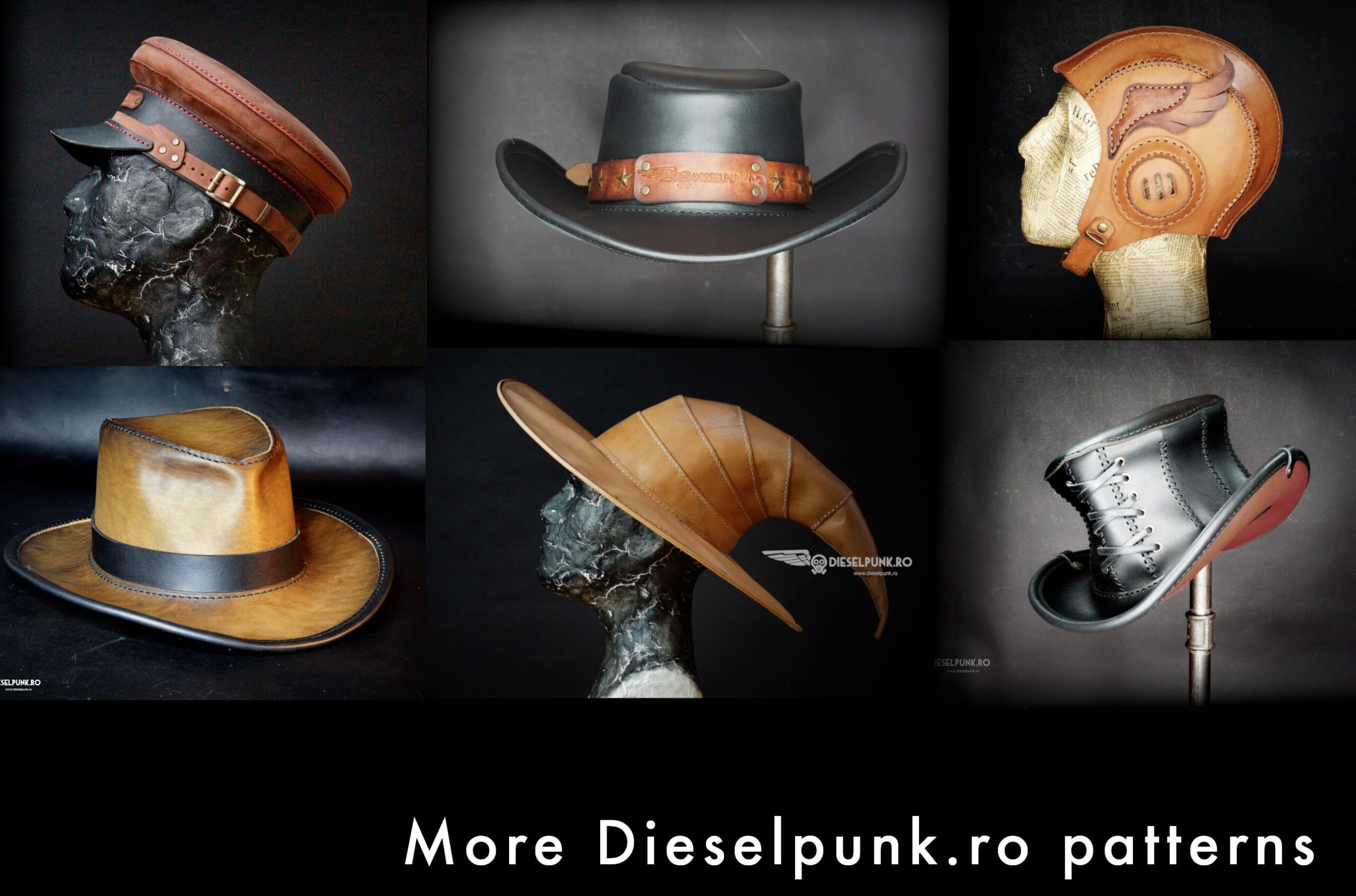 Leather Pirate Hat Pattern Tricorn Style
