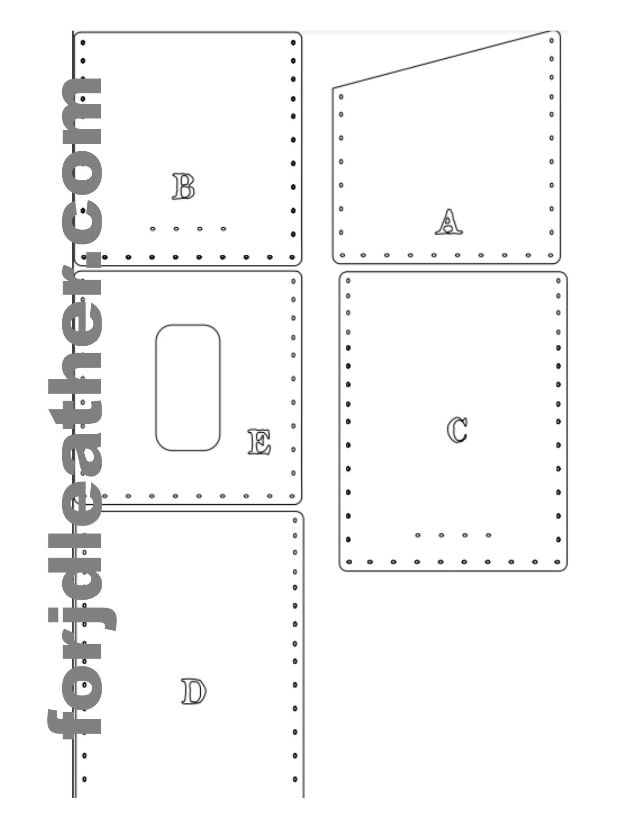free printable leather wallet patterns