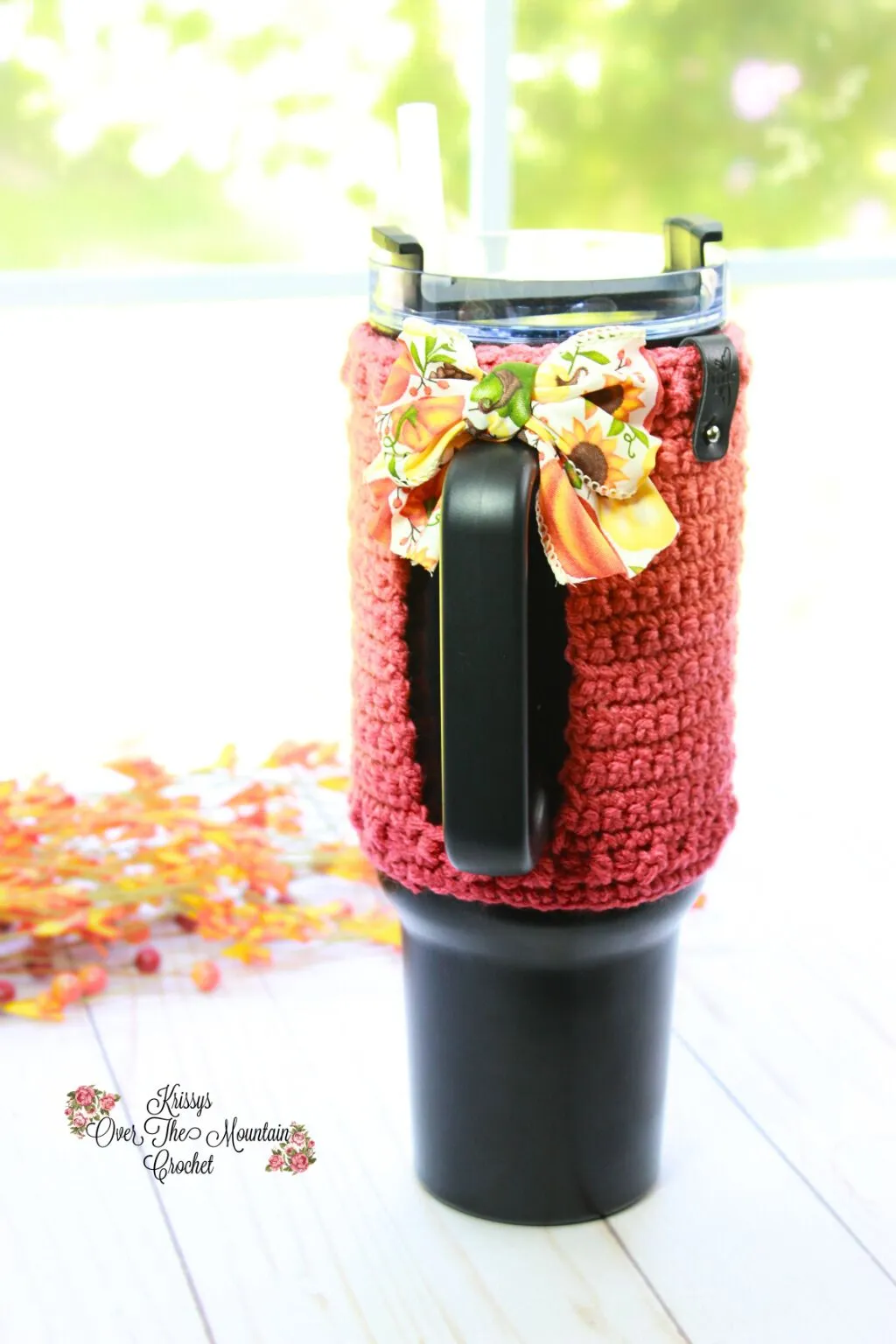Left Handed Crochet Tutorial 40 Oz Tumbler Wrap With Handle