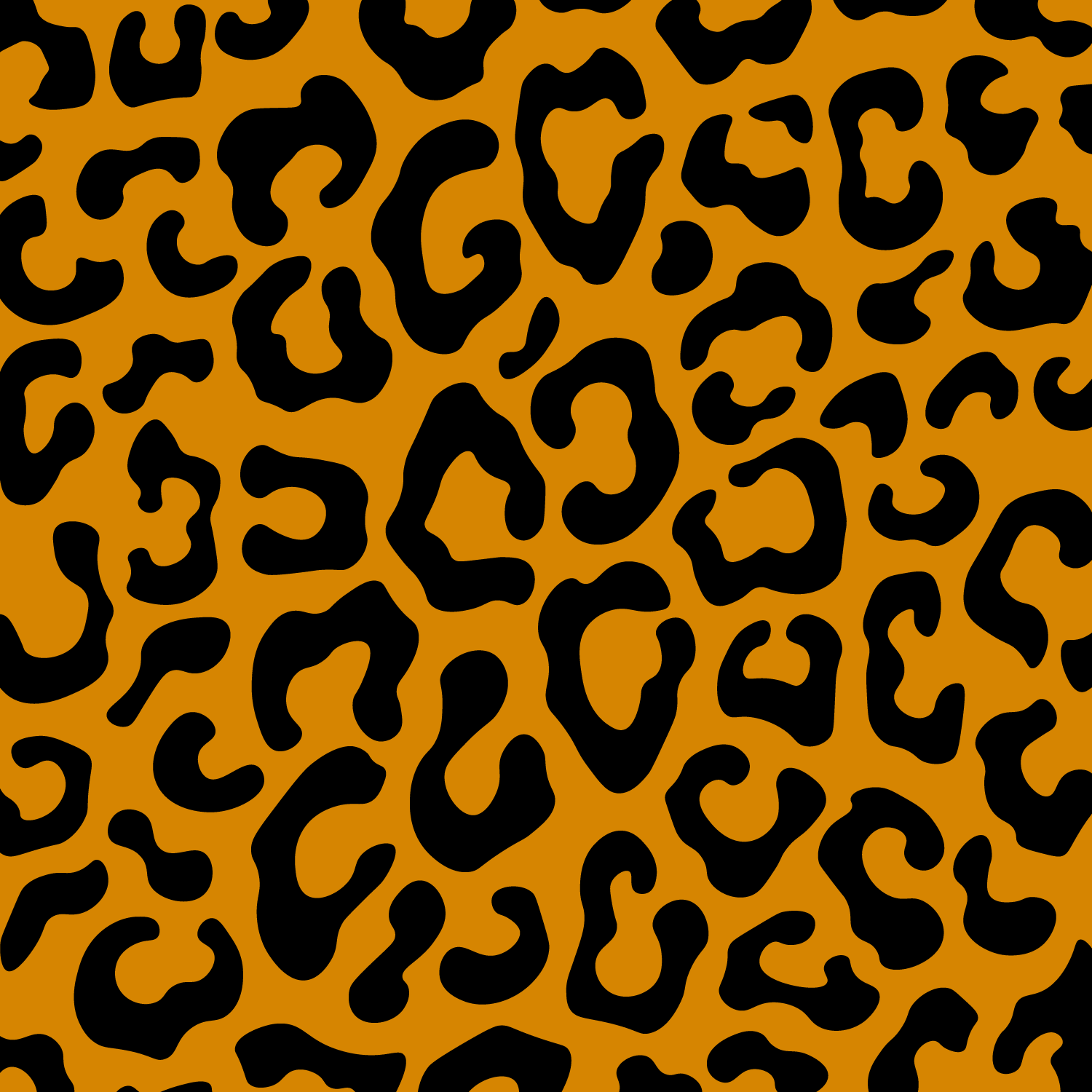 Leopard Print Wall Stencil