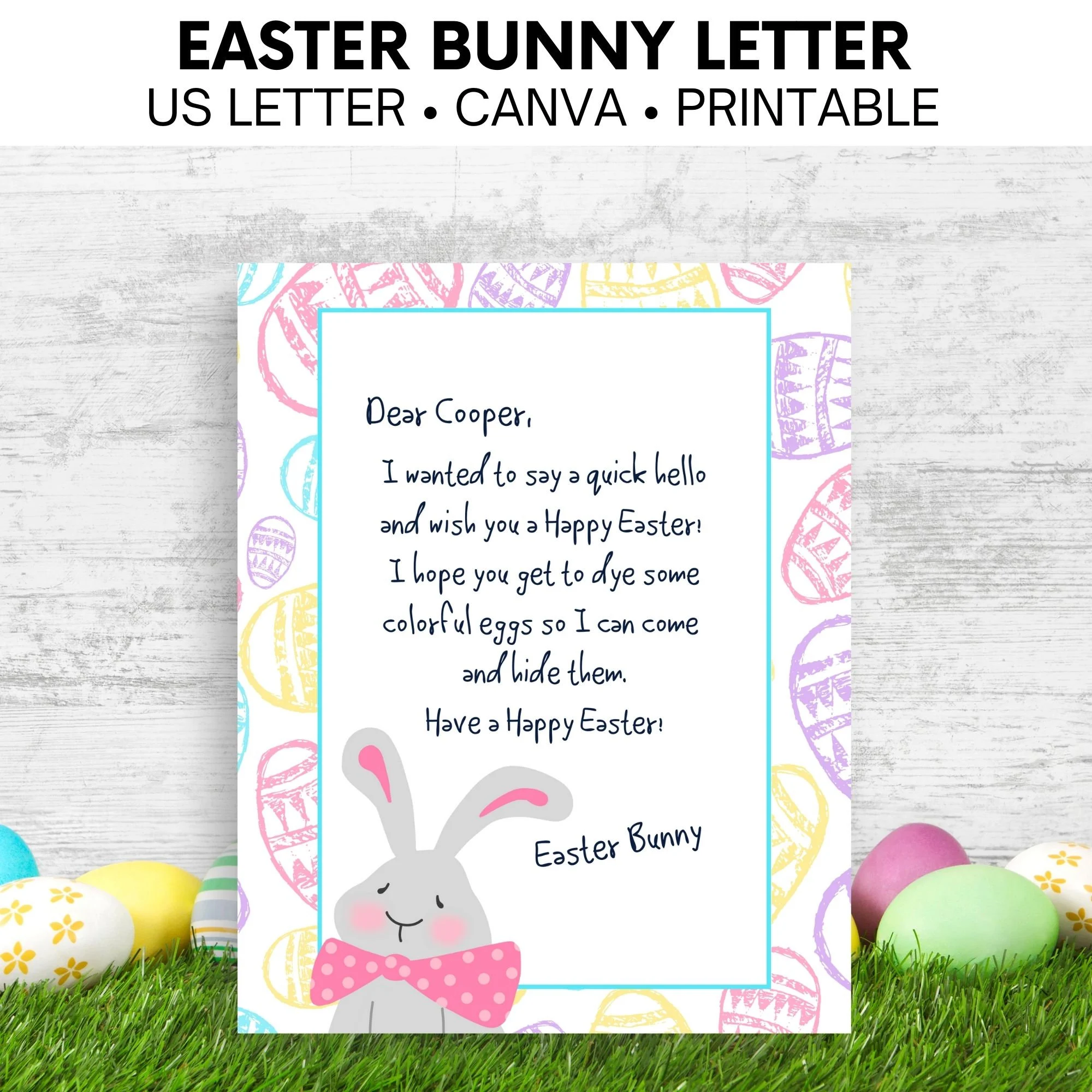 Letter From The Easter Bunny Easter Letter From The Easter Bunny Easter